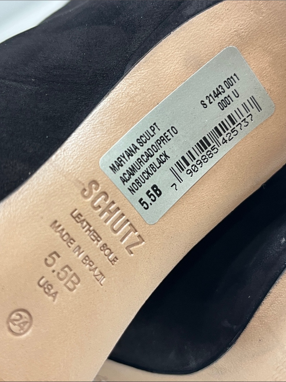 New Schultz Maryana Sculpt Nubuck Boot in Black Suede Size 5.5 - Picture 8 of 10
